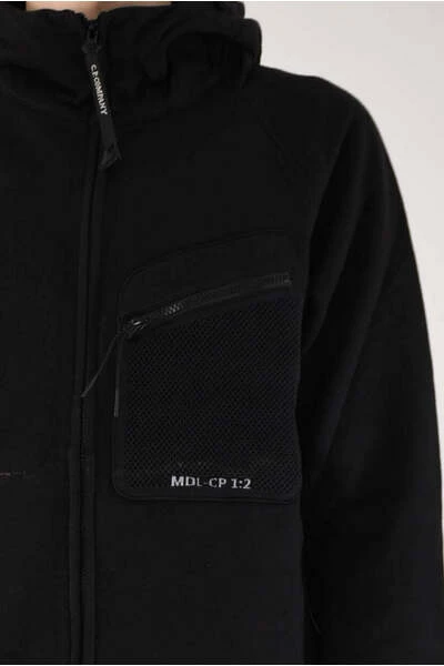 C.P. Company Hoodies & Sweatvesten Chest-Pocket Zipped Sweatshirt Black 4 C.P. Company Hoodies & Sweatvesten Chest-Pocket Zipped Sweatshirt Black - Afbeelding 4