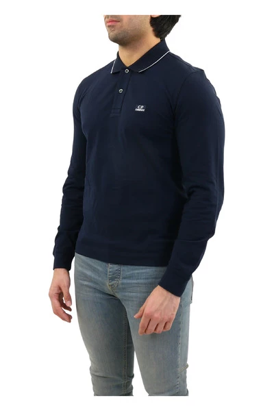 C.P. Company Polo's Polo - Long Sleeve Blue 1 C.P. Company Polo's Polo - Long Sleeve Blue