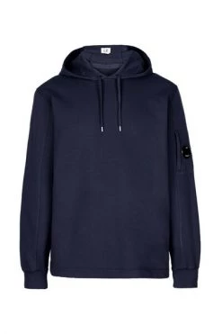 C.P. Company Hoodies & Sweatvesten Light Fleece Hoodie Blue