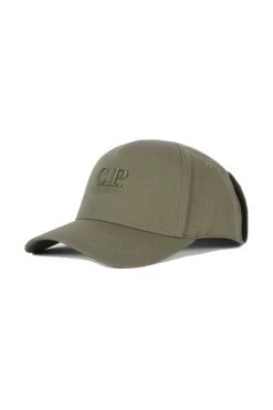 C.P. Company Petten Baseball Cap With Logo Green -C.P. Company Winkel cfb4ecdedbb9a990a3e05faaa14f30d5