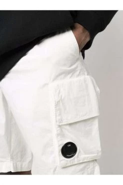 C.P. Company Korte Broeken TWILL STRETCH UTILITY SHORTS White -C.P. Company Winkel d0a99839f63d721ca7ac5a3b63ff370a