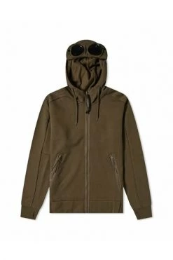 C.P. Company Hoodies & Sweatvesten Diagonal Raised Fleece Goggle Hoodie Brown -C.P. Company Winkel d1267b0b75eeb667493518f480802083