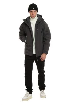 C.P. Company Winterjassen Pro-Tek Straight Hooded Jacket Gray -C.P. Company Winkel d261b631dd77cf68f0dbad2b969641e9