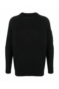 C.P. Company Truien & Vesten Round-neck Knitwear Black