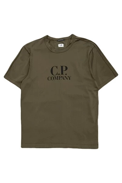 C.P. Company Shirts Logo T-Shirt Green 1 C.P. Company Shirts Logo T-Shirt Green