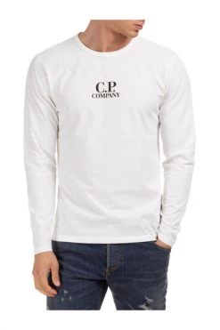 C.P. Company Longsleeves Men Long Sleeve T-shirt Crew Neckline Urban Protection White -C.P. Company Winkel d85c0ff8ab1325904550968ad5503c81