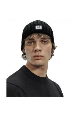 C.P. Company Petten Caps Black