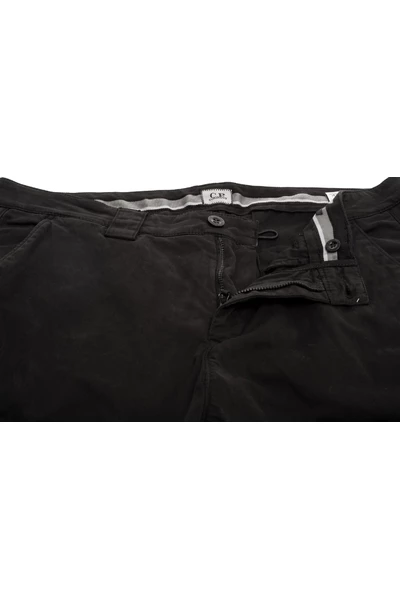 C.P. Company Broeken Herren Cargohose Stretch Satin Black 4 C.P. Company Broeken Herren Cargohose Stretch Satin Black - Afbeelding 4