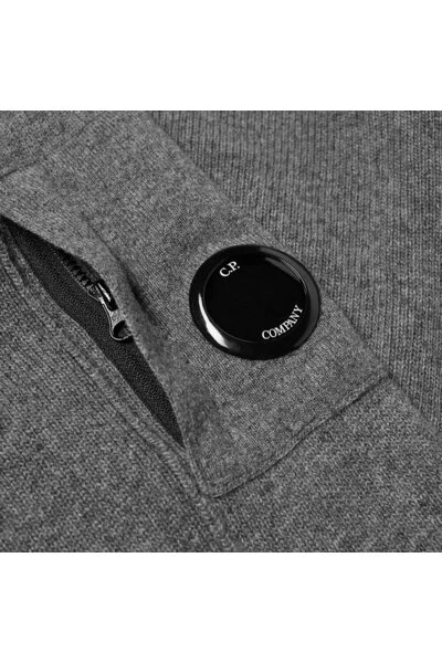 C.P. Company Truien & Vesten Crew Knit Gray 5 C.P. Company Truien & Vesten Crew Knit Gray - Afbeelding 5