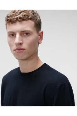 C.P. Company Truien & Vesten Merino Wool Crew Neck Knit Total Eclipse Blue