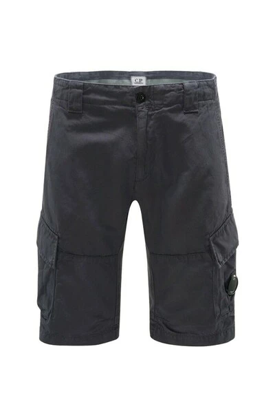 C.P. Company Korte Broeken Linen Cargo Shorts Black 3 C.P. Company Korte Broeken Linen Cargo Shorts Black - Afbeelding 3