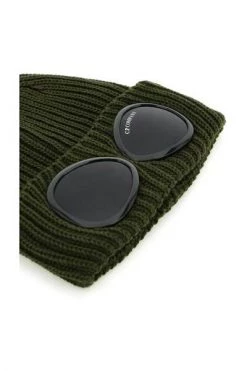 C.P. Company Hoeden Goggle Beanie Green