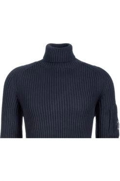 C.P. Company Truien & Vesten Men Turtleneck Sweater Merino Wool Blue -C.P. Company Winkel e159d6a1c13b311db725c7e2214ea357