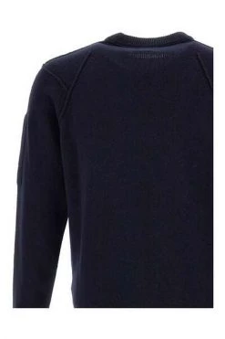 C.P. Company Truien & Vesten Round-neck Knitwear Blue -C.P. Company Winkel e30138d75fad84cd640f91ef661132db