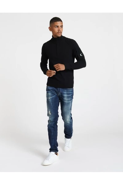 C.P. Company Truien & Vesten JERSEY ZIP Black 1 C.P. Company Truien & Vesten JERSEY ZIP Black