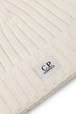C.P. Company Hoeden Beanie White -C.P. Company Winkel e6a3cb70fa56fad0c78a2db1a906991f