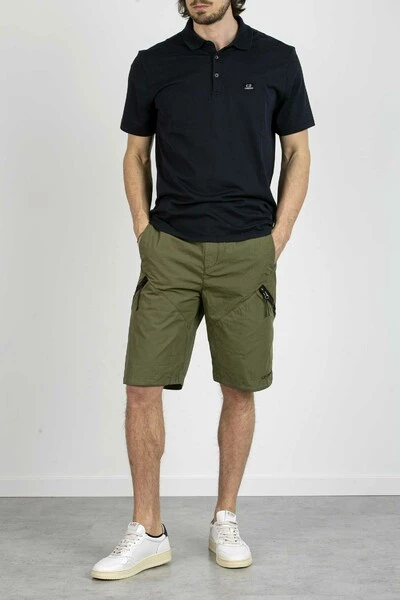 C.P. Company Korte Broeken Bermuda Ripstop Cargo Green 4 C.P. Company Korte Broeken Bermuda Ripstop Cargo Green - Afbeelding 4