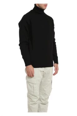 C.P. Company Truien & Vesten Lambswool Turtle Neck Sweater Black -C.P. Company Winkel e96a67a2faecc40e2cecfe8503b6c583