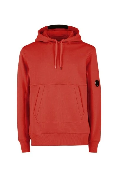 C.P. Company Hoodies & Sweatvesten Diagonal Raised Fleece Arm Lens Popover Hoody Red 6 C.P. Company Hoodies & Sweatvesten Diagonal Raised Fleece Arm Lens Popover Hoody Red - Afbeelding 6