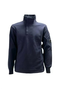 C.P. Company Hoodies & Sweatvesten Diagonal Raised Fleece Jumper Blue