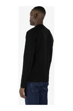 C.P. Company Truien & Vesten Thin Wool Shirt Sweater Black