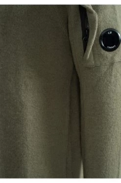 C.P. Company Truien & Vesten Herrenpullover Lambswool Double Knit Green -C.P. Company Winkel ee252e2a5d5db4d82b9e1aeef79240cc