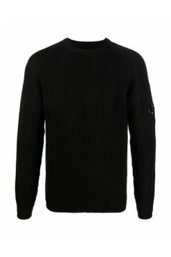 C.P. Company Truien & Vesten Round-neck Knitwear Black