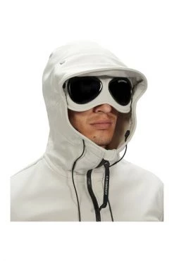 C.P. Company Regenjassen C.P. Shell-R Goggle Jacket Beige
