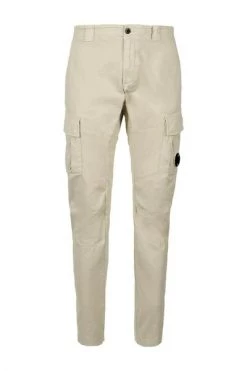 C.P. Company Chino's STRETCH SATEEN CARGO TROUSERS Beige