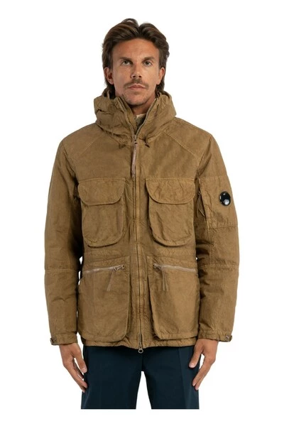 C.P. Company Outdoorjassen Short Reversible Jacket Brown 3 C.P. Company Outdoorjassen Short Reversible Jacket Brown - Afbeelding 3