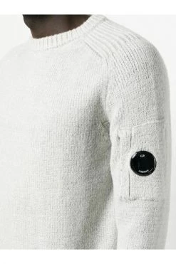 C.P. Company Truien & Vesten Round-neck Knitwear Gray -C.P. Company Winkel fb9003ff5b7a6c614e86f12b87d090d6