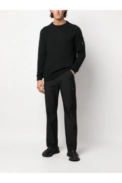 C.P. Company Truien & Vesten Round-neck Knitwear Black -C.P. Company Winkel fbf17411616fac9a98e97f92322c8945