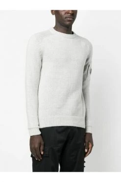 C.P. Company Truien & Vesten Round-neck Knitwear Gray