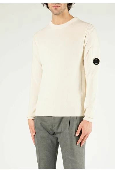 C.P. Company Truien & Vesten Round-neck Knitwear White 4 C.P. Company Truien & Vesten Round-neck Knitwear White - Afbeelding 4