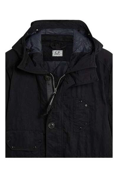 C.P. Company Zomerjassen B. Multi-Pocket Goggle Hooded Jacket Black 3 C.P. Company Zomerjassen B. Multi-Pocket Goggle Hooded Jacket Black - Afbeelding 3